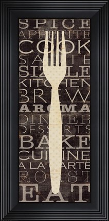 Framed Kitchen Words I Print