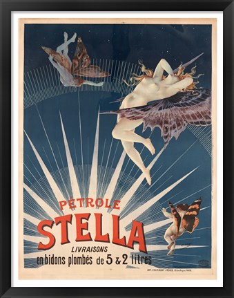 Framed Petrole Stella Print