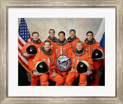 Framed Atlantis STS-106 Crew Print