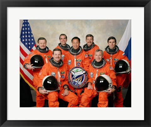 Framed Atlantis STS-106 Crew Print