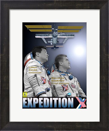 Framed Expedition 10 Crew Poster Print