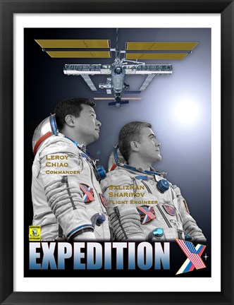 Framed Expedition 10 Crew Poster Print