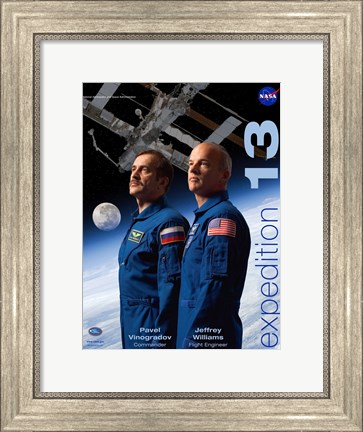 Framed Expedition 13 Crew Poster Print