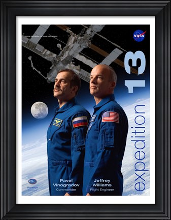 Framed Expedition 13 Crew Poster Print