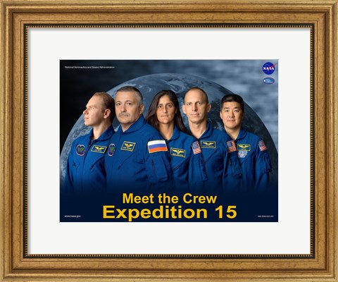 Framed Expedition 15 Crew Poster Print