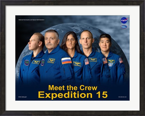 Framed Expedition 15 Crew Poster Print