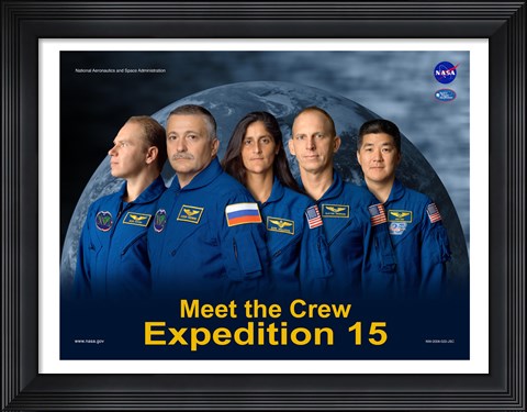 Framed Expedition 15 Crew Poster Print