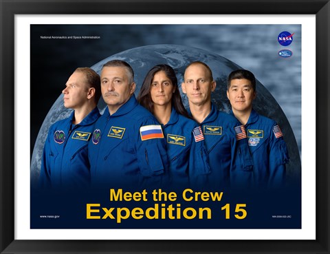 Framed Expedition 15 Crew Poster Print