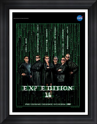 Framed Expedition 16 The Matrix Crew Poster Print