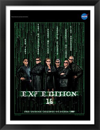 Framed Expedition 16 The Matrix Crew Poster Print