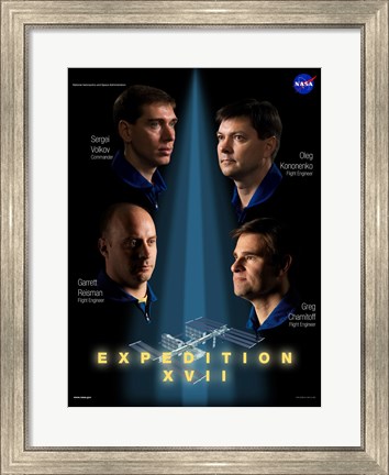 Framed Expedition 17 Crew Poster Print