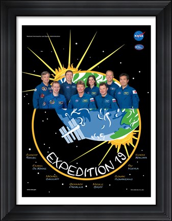 Framed Expedition 19 Crew Poster Print