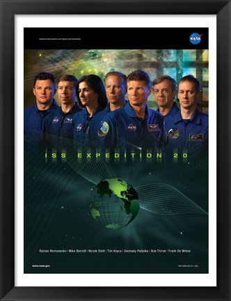 Framed Expedition 20 Crew Poster Print