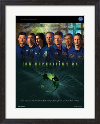 Framed Expedition 20 Crew Poster Print