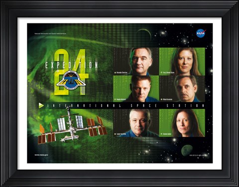 Framed Expedition 24 Matrix Crew Poster Print