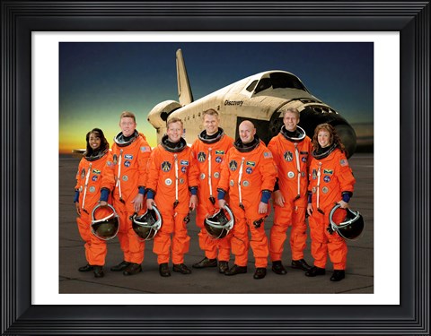 Framed STS 121 Crew Portrait Print
