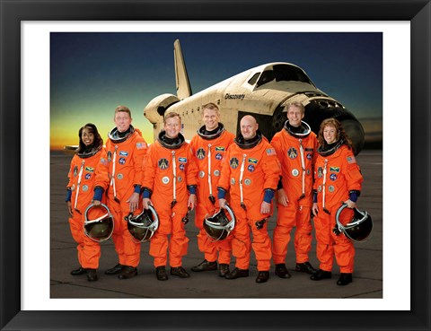 Framed STS 121 Crew Portrait Print