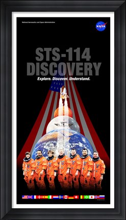 Framed STS 114 Mission Poster Print