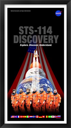 Framed STS 114 Mission Poster Print