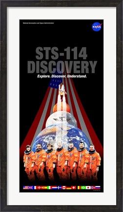 Framed STS 114 Mission Poster Print