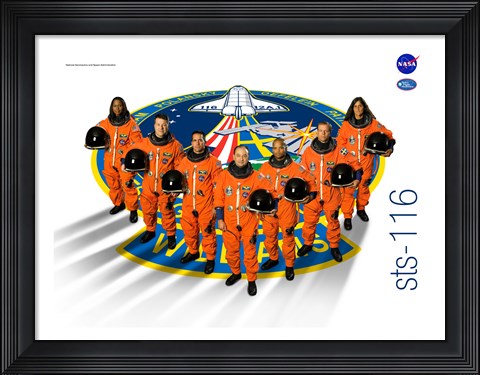 Framed STS 116 Mission Poster Print