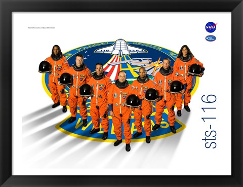 Framed STS 116 Mission Poster Print