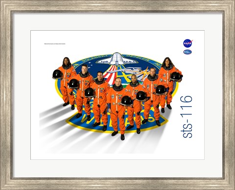 Framed STS 116 Mission Poster Print
