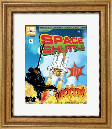 Framed STS 121 Mission Poster Print