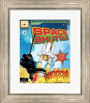 Framed STS 121 Mission Poster Print
