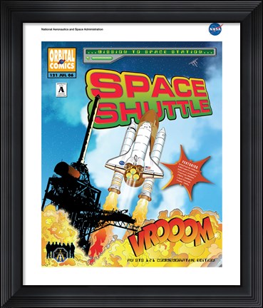 Framed STS 121 Mission Poster Print