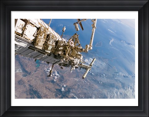 Framed ISS Panoramic View Day 5 Print