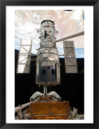 Framed Atlantis STS Releasing ISS Module Print