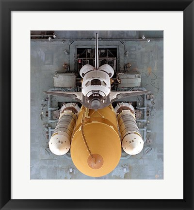 Framed Atlantis Atop Mobile Launcher Platform &amp; Crawler Transporter Print