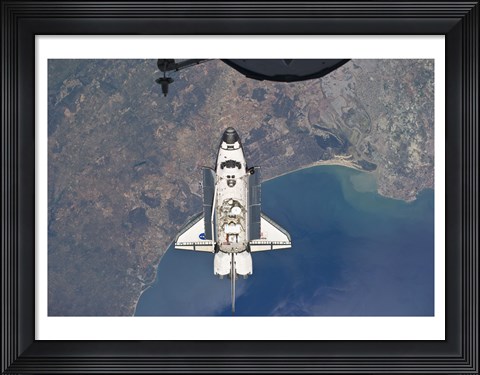 Framed Atlantis in Orbit Print