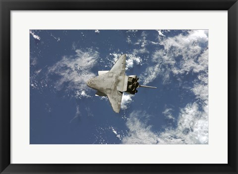 Framed Atlantis Underside STS117 Print