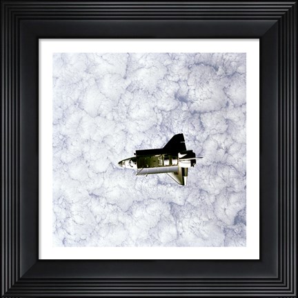 Framed Challenger as seen from Space Print