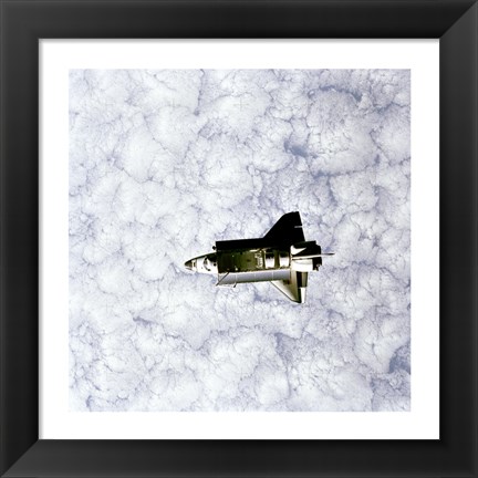 Framed Challenger as seen from Space Print