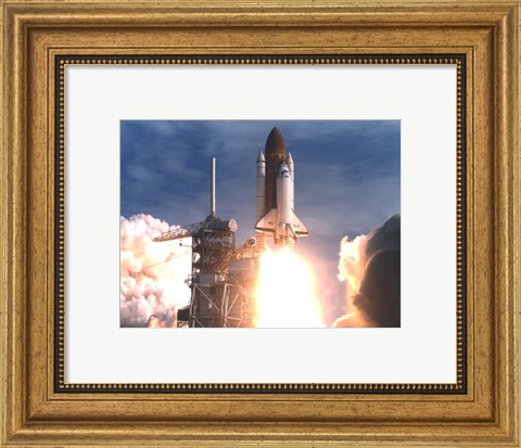 Framed Columbia Launch Print