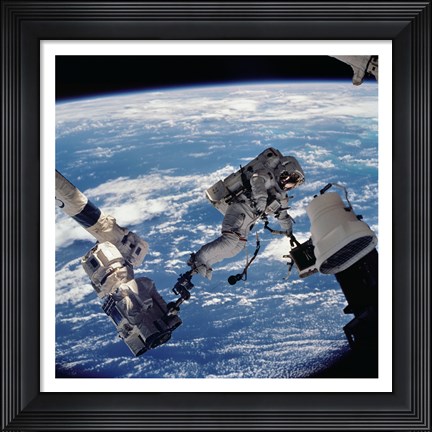 Framed David Wolf Anchored to SSRMS Print