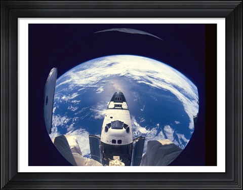 Framed Earth &amp; Atlantis Print