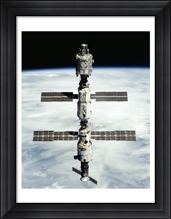 Framed International Space Station after Russian module installation Print