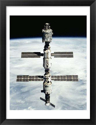 Framed International Space Station after Russian module installation Print