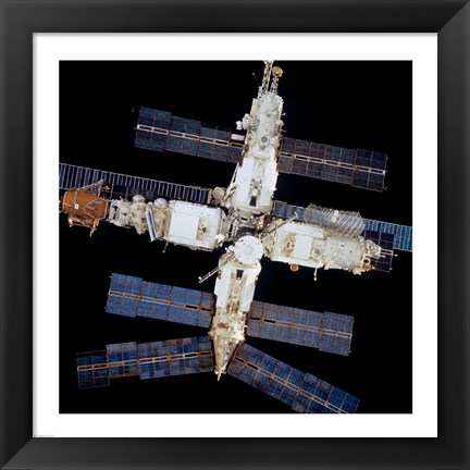 Framed Mir Space Station Print