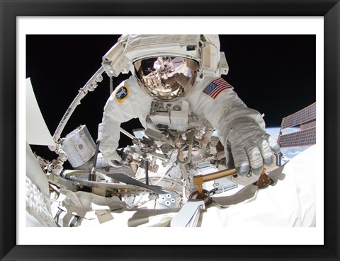 Framed NASA Astronaut Greg Chamitoff Print