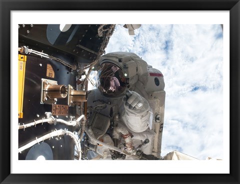 Framed NASA Astronaut Mike Fossum Atlantis Print