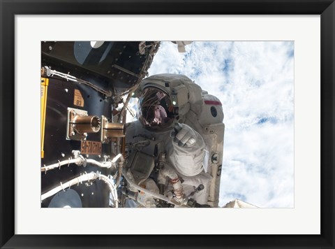 Framed NASA Astronaut Mike Fossum Atlantis Print