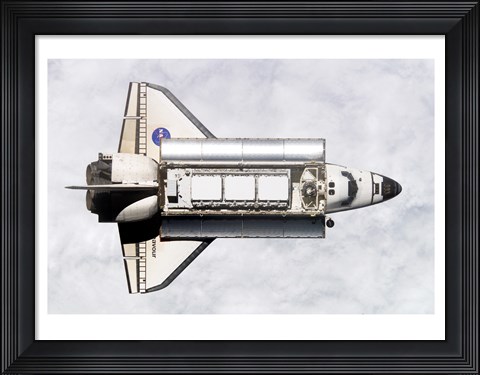 Framed Shuttle Delivers ISS Module Print