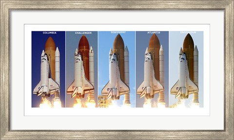 Framed Shuttle Profiles Print