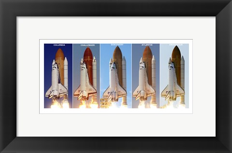 Framed Shuttle Profiles Print