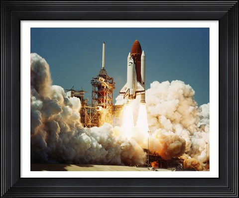 Framed Space Shuttle Challenger Print